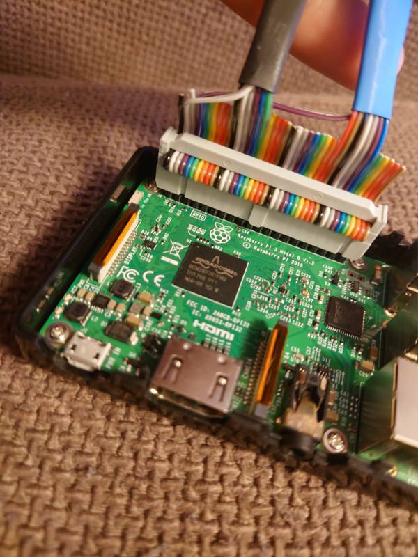 Ribbon cable on Pi GPIO header