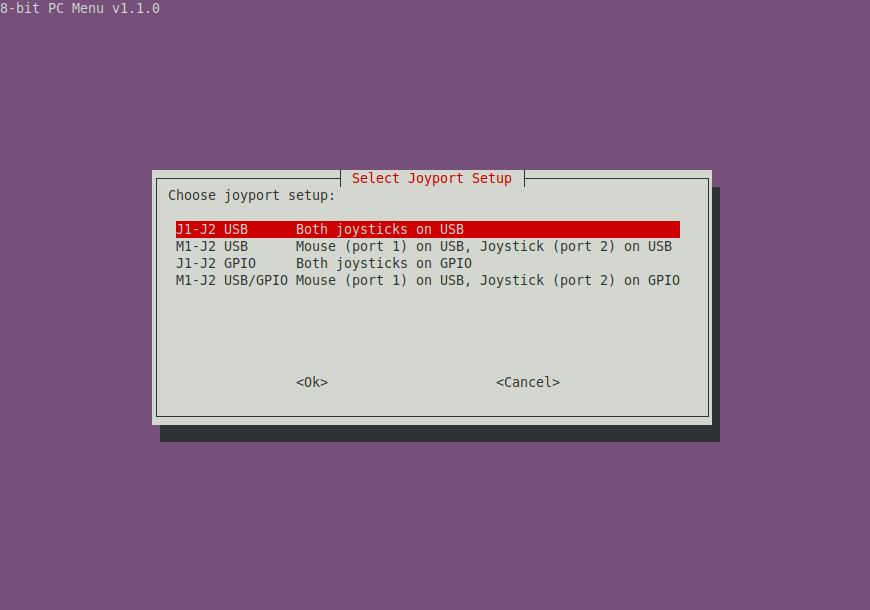 8-bit PC Pi C64 Joy Select