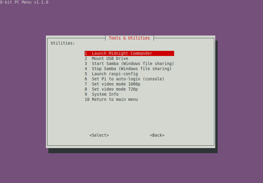 8-bit PC Pi Tools