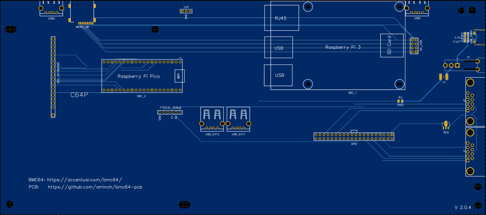 BMC64 PCB 2.0.4