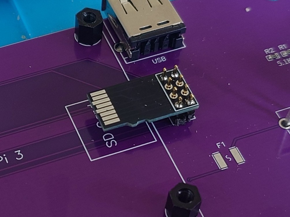 MicroSD Card Adapter Mounted