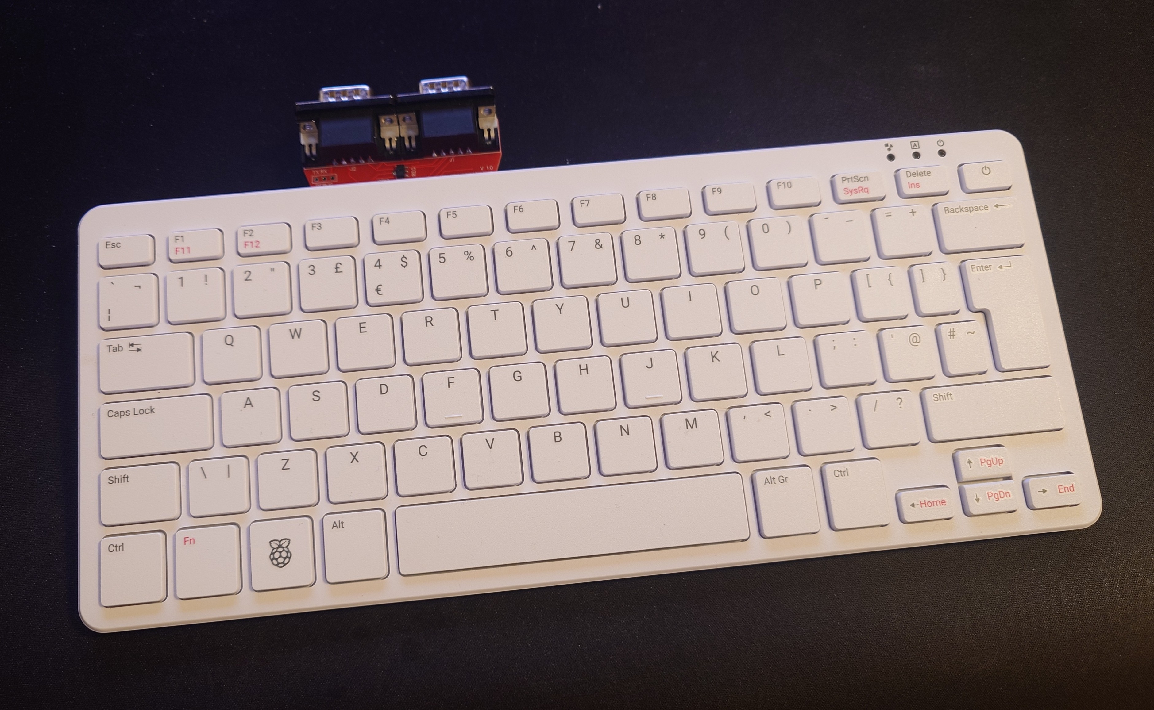 Pi 500 with BMC64 Joystick Adapter