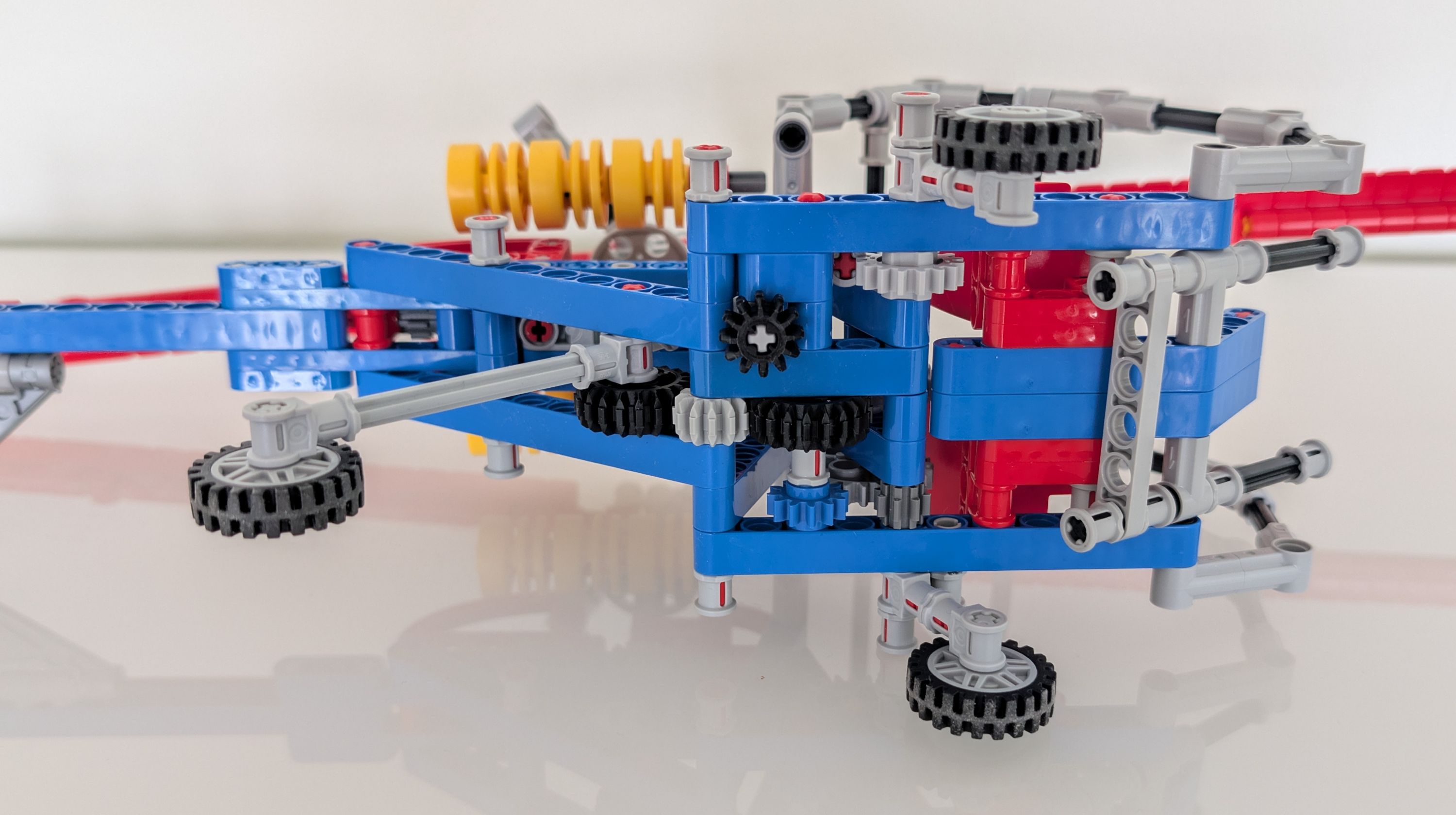 Underside showing the revised mechanism